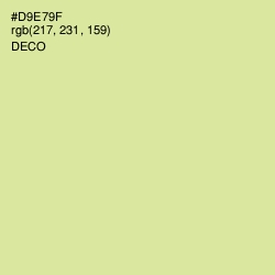 #D9E79F - Deco Color Image