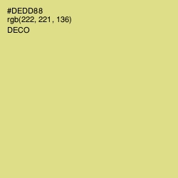 #DEDD88 - Deco Color Image