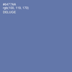 #6477AA - Deluge Color Image
