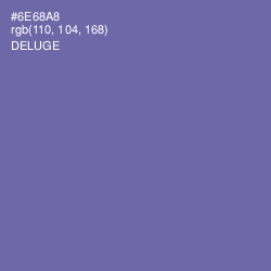 #6E68A8 - Deluge Color Image