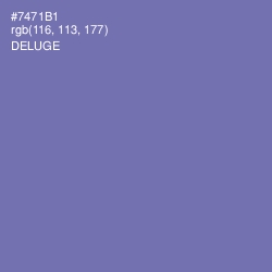 #7471B1 - Deluge Color Image