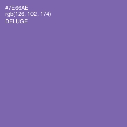 #7E66AE - Deluge Color Image
