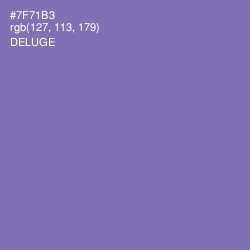 #7F71B3 - Deluge Color Image