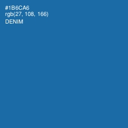 #1B6CA6 - Denim Color Image