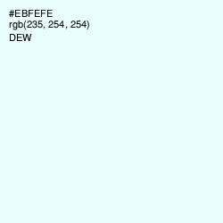 #EBFEFE - Dew Color Image
