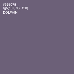 #6B6078 - Dolphin Color Image