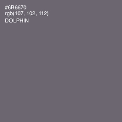 #6B6670 - Dolphin Color Image