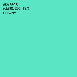 #5AE6C5 - Downy Color Image