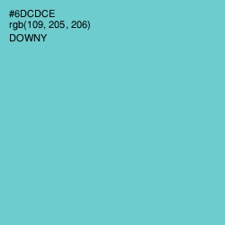 #6DCDCE - Downy Color Image