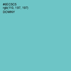 #6EC5C5 - Downy Color Image