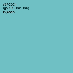 #6FC0C4 - Downy Color Image