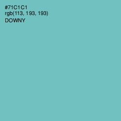 #71C1C1 - Downy Color Image