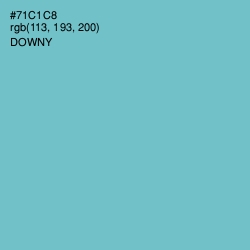 #71C1C8 - Downy Color Image