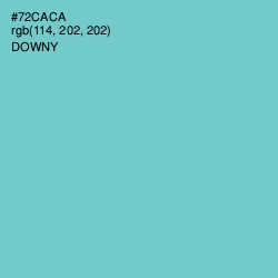 #72CACA - Downy Color Image