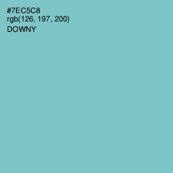 #7EC5C8 - Downy Color Image