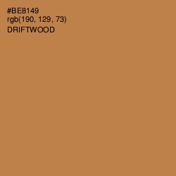 #BE8149 - Driftwood Color Image
