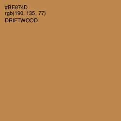 #BE874D - Driftwood Color Image