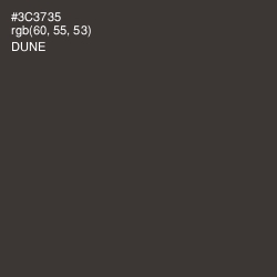 #3C3735 - Dune Color Image