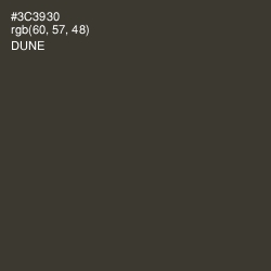 #3C3930 - Dune Color Image