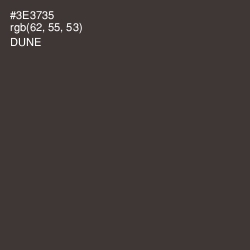 #3E3735 - Dune Color Image