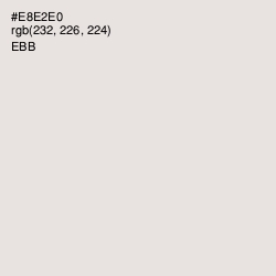#E8E2E0 - Ebb Color Image