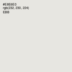 #E8E6E0 - Ebb Color Image