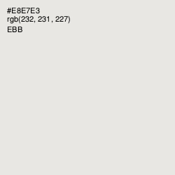 #E8E7E3 - Ebb Color Image