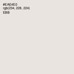 #EAE4E0 - Ebb Color Image