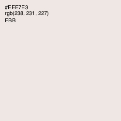 #EEE7E3 - Ebb Color Image