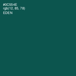 #0C554E - Eden Color Image