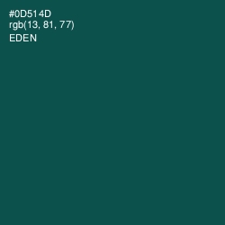#0D514D - Eden Color Image