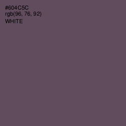 #604C5C - Eggplant Color Image