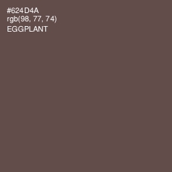 #624D4A - Eggplant Color Image