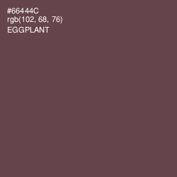 #66444C - Eggplant Color Image
