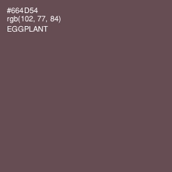 #664D54 - Eggplant Color Image