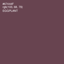 #67444F - Eggplant Color Image