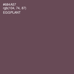#684A57 - Eggplant Color Image