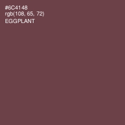 #6C4148 - Eggplant Color Image
