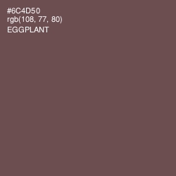 #6C4D50 - Eggplant Color Image