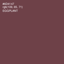 #6D4147 - Eggplant Color Image