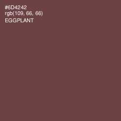 #6D4242 - Eggplant Color Image