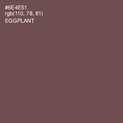 #6E4E51 - Eggplant Color Image