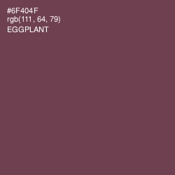 #6F404F - Eggplant Color Image