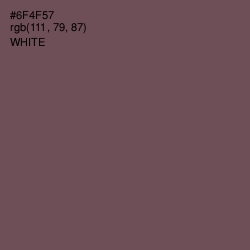 #6F4F57 - Eggplant Color Image