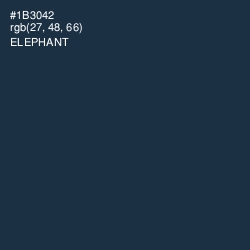 #1B3042 - Elephant Color Image