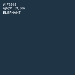 #1F3545 - Elephant Color Image