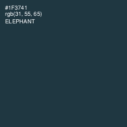 #1F3741 - Elephant Color Image
