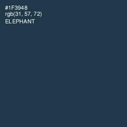 #1F3948 - Elephant Color Image