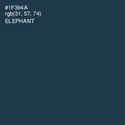 #1F394A - Elephant Color Image