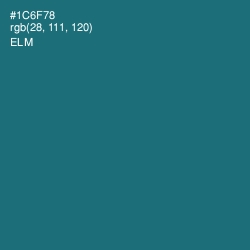 #1C6F78 - Elm Color Image